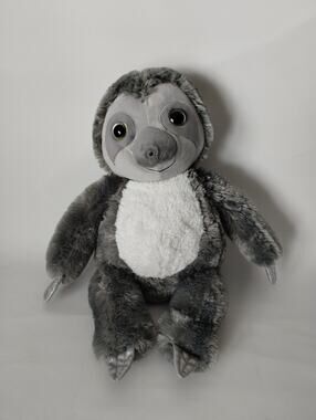 Toy Factory 19" Gray Sloth Plush Stuffed Animal w/ Sparkle Claws - Missing Nose
